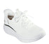 Pantofi sport, dama, SKECHERS SLIP-INS BOBS B LOVE TRUE DELIGHT 117617-WHT alb, textil